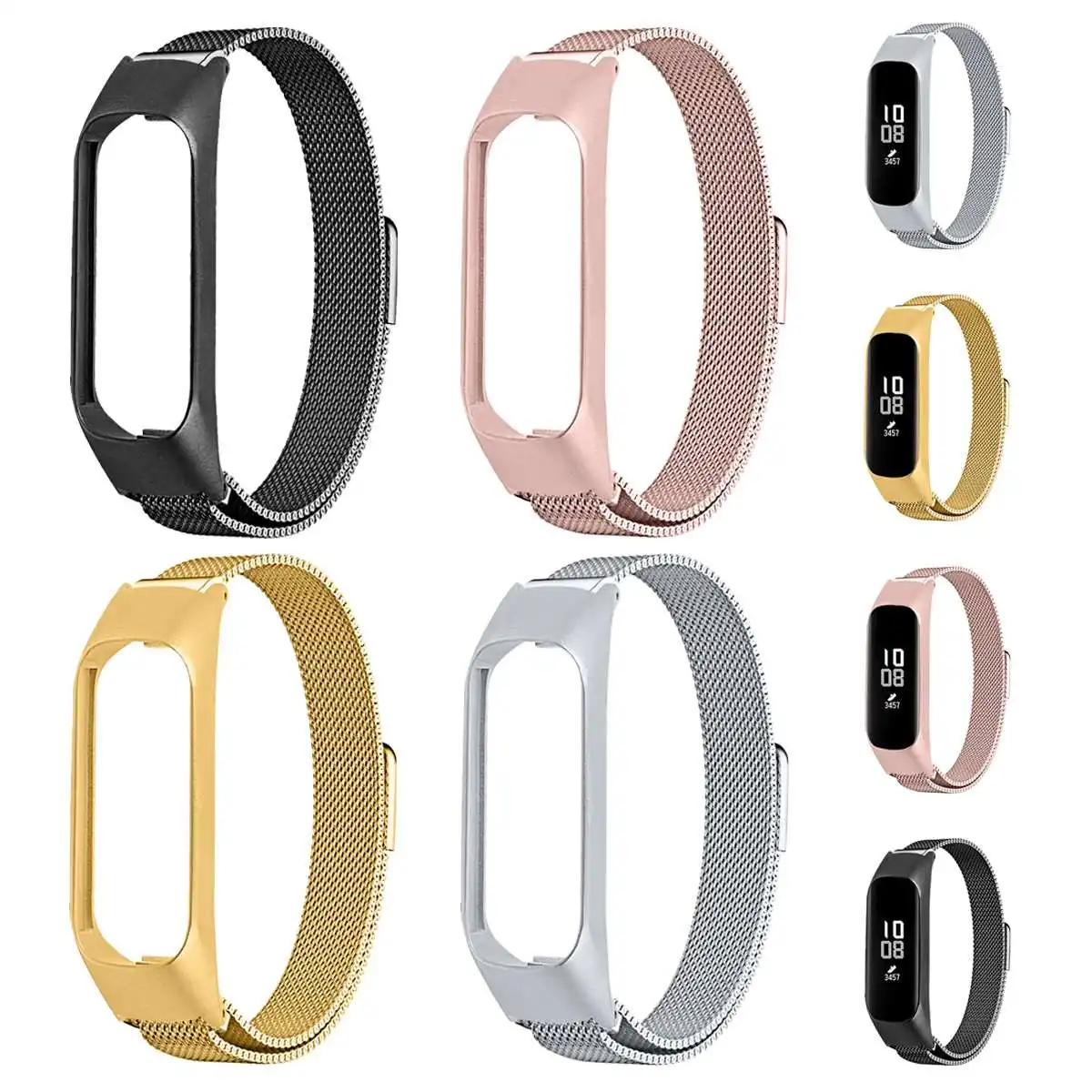Смарт-ремешок из нержавеющей стали для samsung Galaxy Fit-e R375 смарт-браслет сменный ремешок аксессуары 4 вида цветов