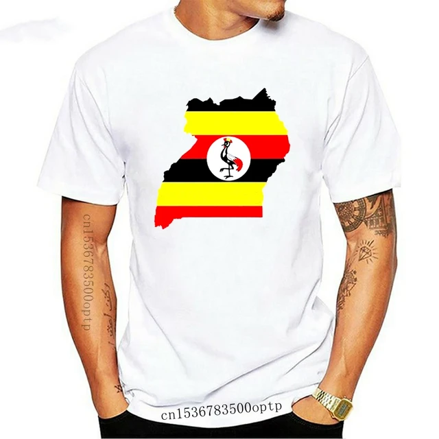 Uganda New T-Shirt Map Flag Top Country Gift Present City Holiday Tee