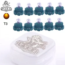 10Pcs 3mm 14V 0,56 W лампа приборной панели автомобиля T3 желтый светильник для Audi/Honda/Toyota/Mitsubishi/Nissan-зеленый