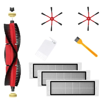 

New for Mi Roborock Vacuum Cleaner Parts Of 2 Side Brush 1 Roller Brush 3 HEPA Filter for Mi Roborock Vacuum Cleaner Accessories