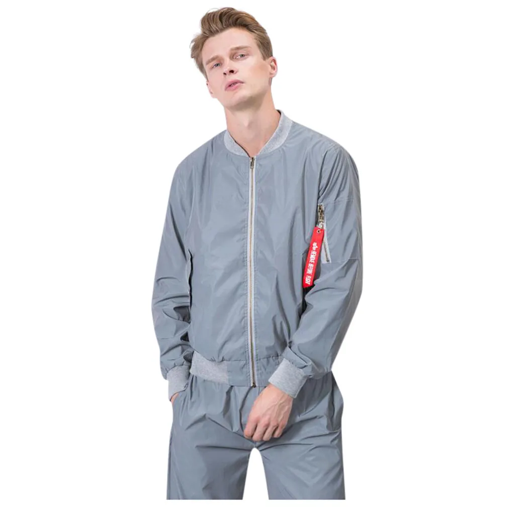 Jacket Couple Fashion Street Full Light Flying Coat Reflective Jacket Streetwear Coat Campera Hombre Moletom Feminino Inverno