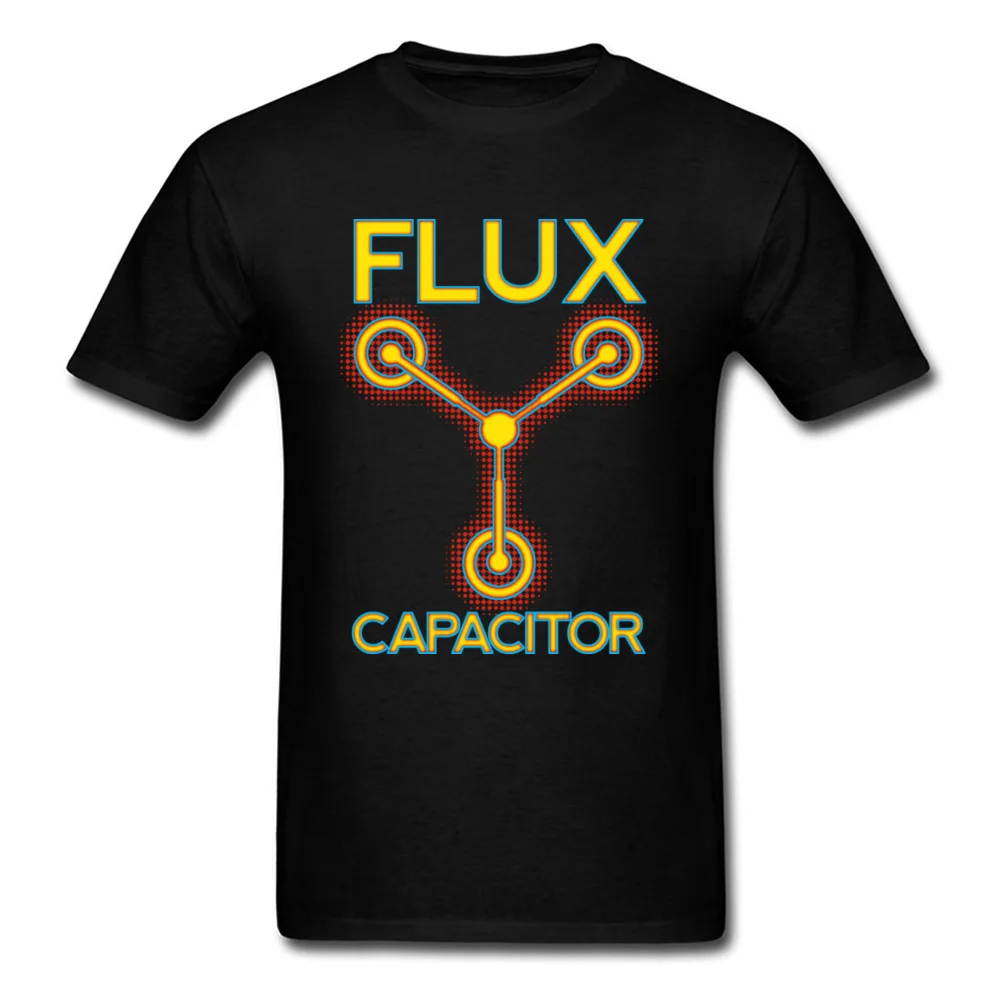 

Flux Capacitor Graphic Popular T Shirts Back To The Future Car Pure Cotton Tops & Tees for Men 2019 Autumn Winter Tops Tees