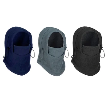 

1Pc Black Face Mask Motorcycle Hat Hood Full Face Keep Warm Anti-cold Windproof Snowboard Skiing Outdoor Sports Neck Mask