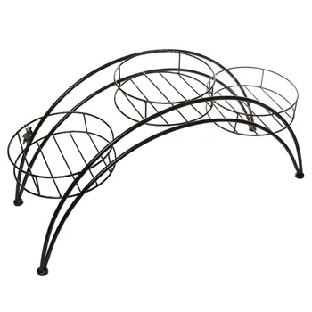 

Ou Semicircle Hollow Multilayer Indoor Household Jardiniere, Wrought Iron Balcony Money Plant Contracted Sitting Room Ground Arc