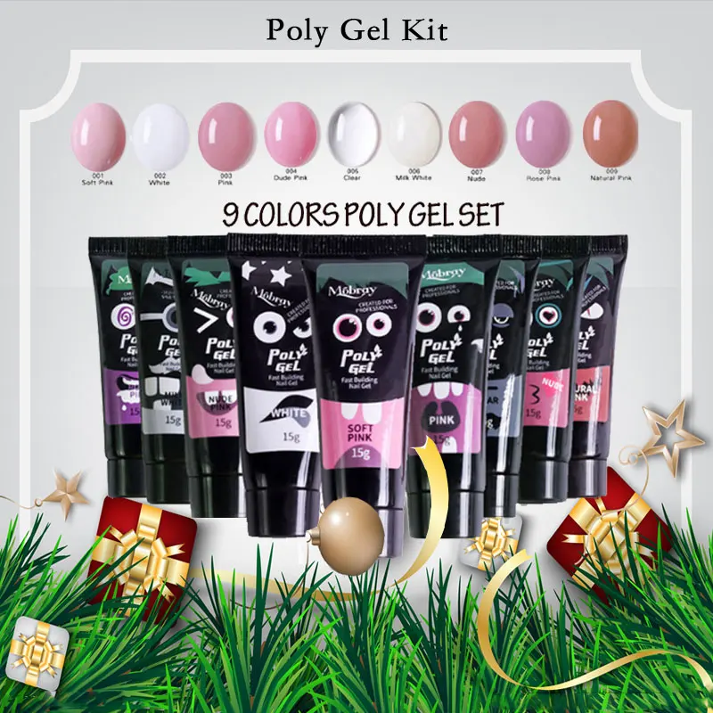 

Gel Nail Polish Kit Gel Builder Set Polygel UV LED Lamp For Manicure Soak Off Gel Varnish For Poly gel Set Dryer Machine