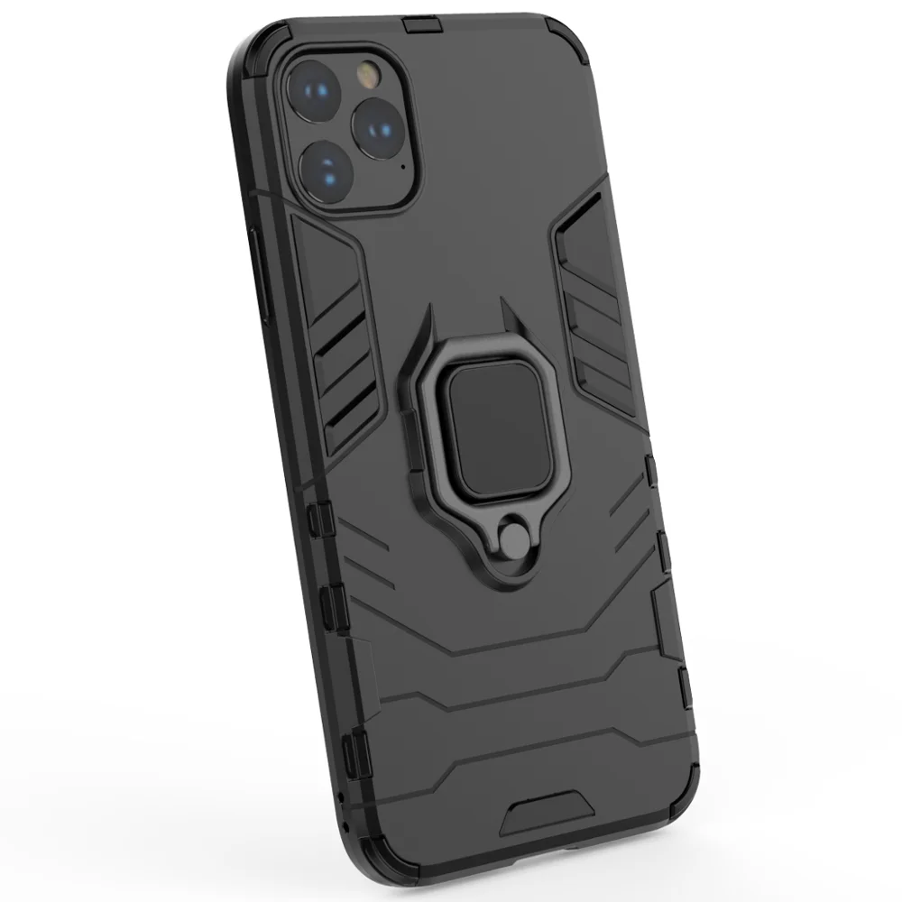 Противоударный бронированный чехол для iPhone 11 Pro 11 Pro Max Stand Car Ring Phone Cover для Apple iPhone 11 Pro max case