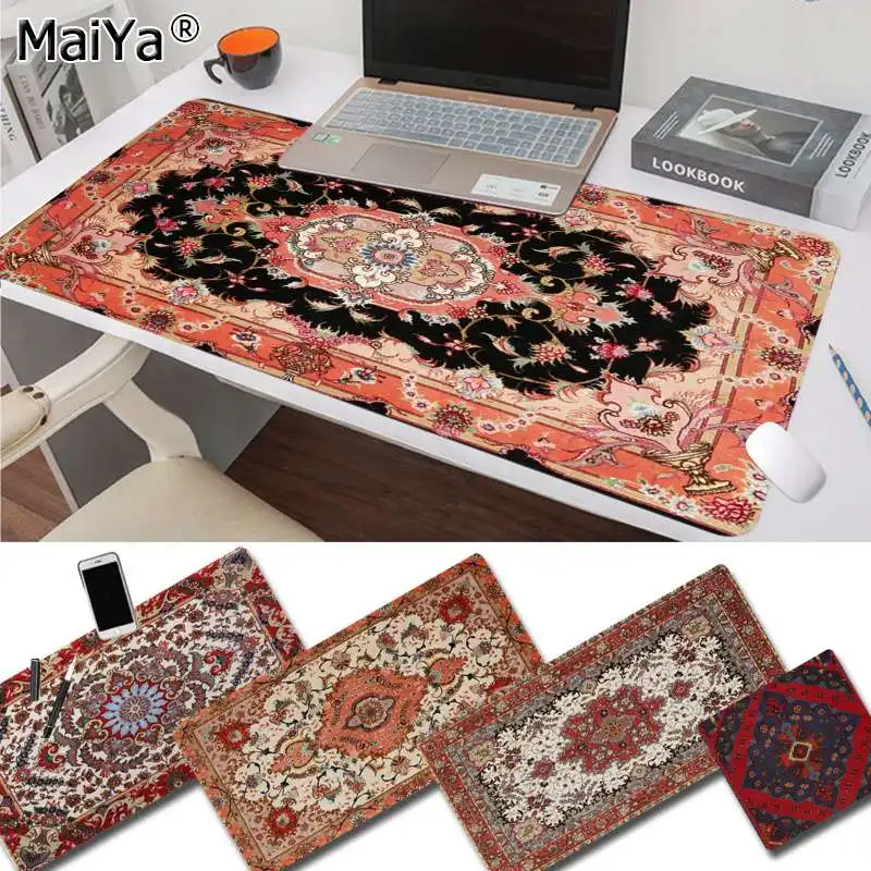 

Maiya Top Persian Mini Woven Rug Mat Gaming Player desk laptop Rubber Mouse Mat Free Shipping Large Mouse Pad Keyboards Mat