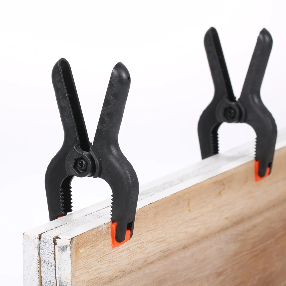 

Hot 10pcs Plastic Nylon Toggle A Clamp Spring Clamps Multifunctional Clip Tips DIY Tool Set Woodworking Gluing 6*2"+4*3