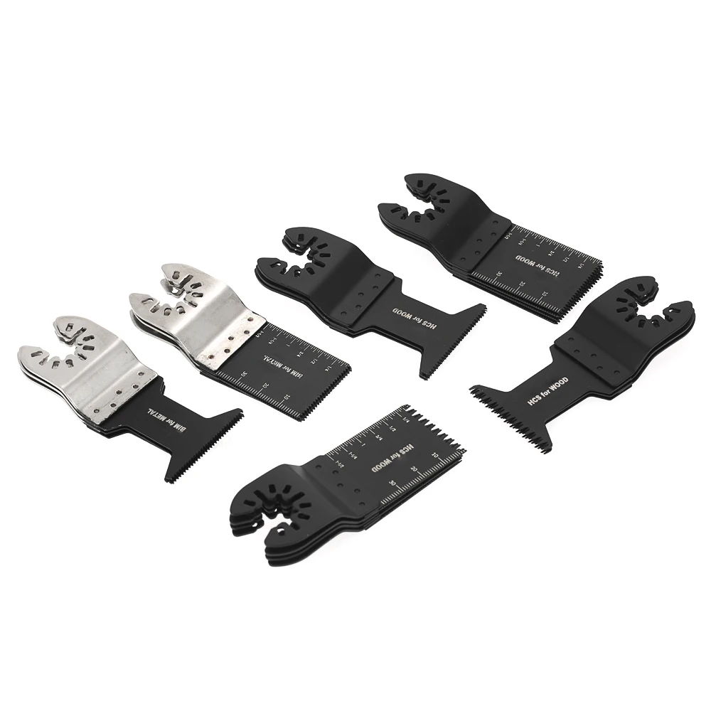20pcs Mixed Oscillating Multifunctional High Carbon Steel Saw Cut Blade Power Tools Repair Machine Accessories Set