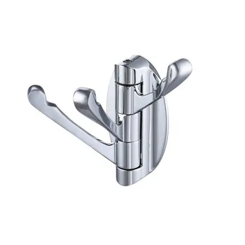 

1Pcs Rotating activity Wall Hooks kitchen hook Waterproof hanger Bedroom coat Zinc alloy butterfly three hooks Bathroom Hardware
