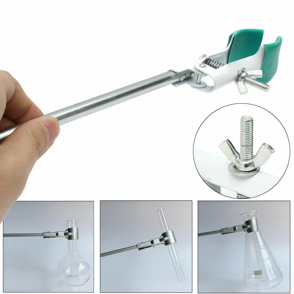 Metal Flask Clamp Single Adjustment Extension Flask Clip Clamp Holder