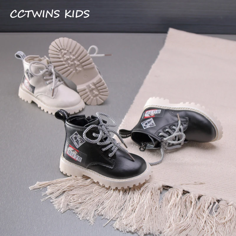 CCTWINS/детская обувь; коллекция года; сезон осень; модные черные мягкие ботинки martin для мальчиков; Повседневная дышащая обувь для девочек; детские Нескользящие ботинки; MB034