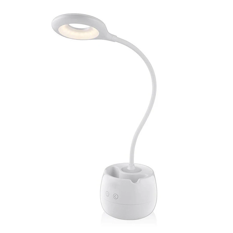 

Dimmer Usb Led Desk Lamp Table Lamps Led Press Switch 3 Mode Clip Pen Holder Desk Light Bedside Bedroom Reading Book Night Light