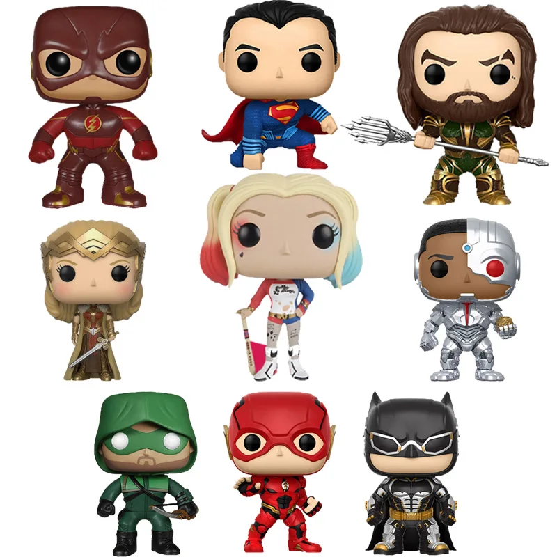 Funko-поп Джокер Харли Лига Справедливости Бэтмен против Супермена фильм винил экшн и игрушки Фигурки Коллекционная модель игрушки для детей