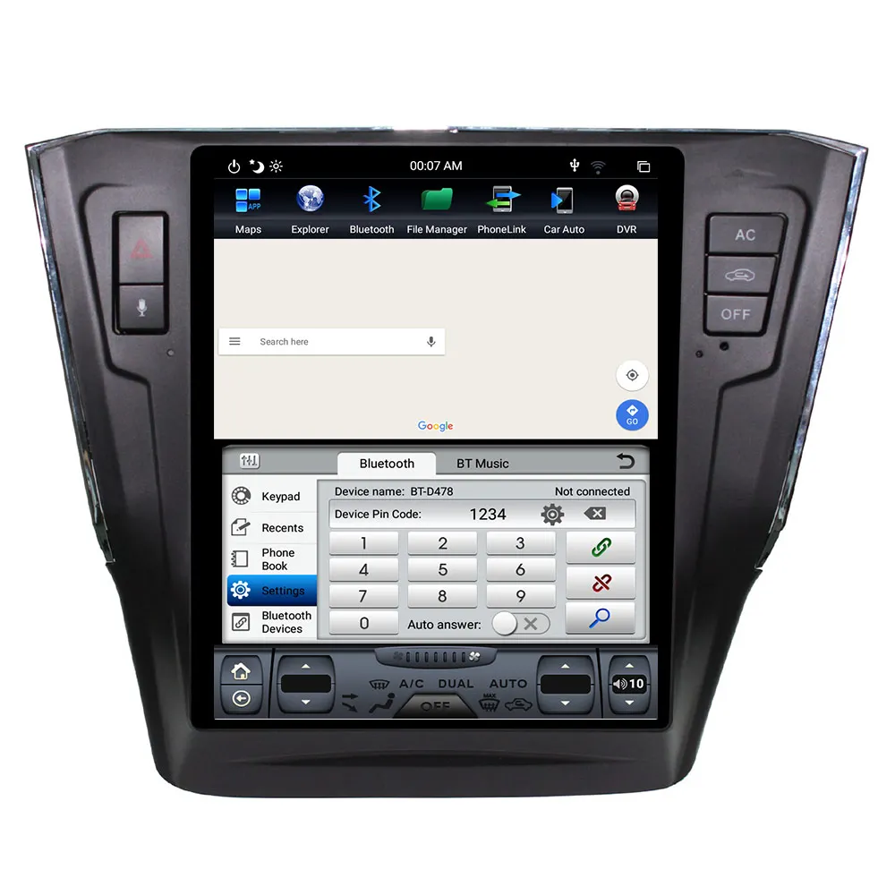 4G 64G PX6 Android 9,0 автомобильный Радио Tesla вертикальный экран для c Passat аудио плеер In-dash Carplay gps навигация