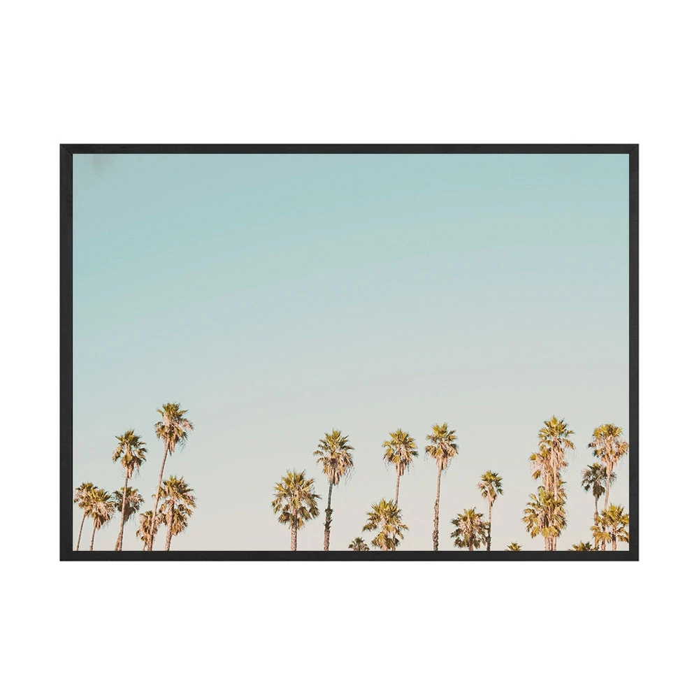 California-Beach-Van-Canvas-Painting-Ferris-Wheel-Print-Tropical-Palm-Poster-Pastel-Color-Wall-Art-Nordic (3)
