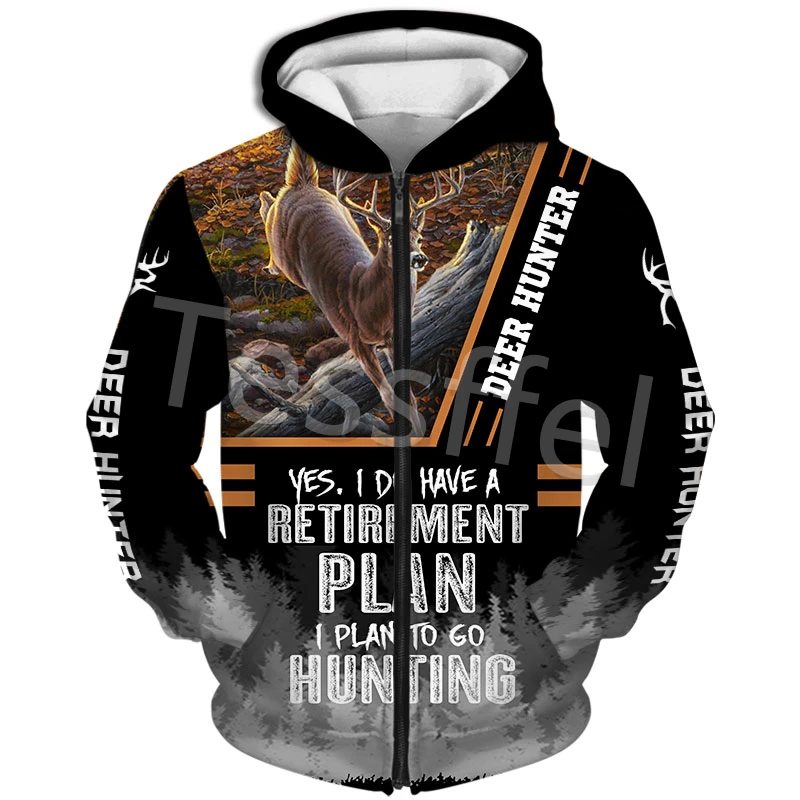 

Tessffel Camouflage Hunting Deer Hunter Animal 3D Printed Winter Fashion Men and Women Warm Fleece Jacket Zipper Hoodie Style-6