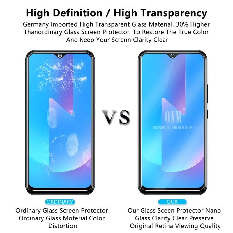 2 шт закаленное стекло для vivo U3X стекло протектор экрана 2.5D 9H Премиум Закаленное стекло для vivo U10 защитная пленка