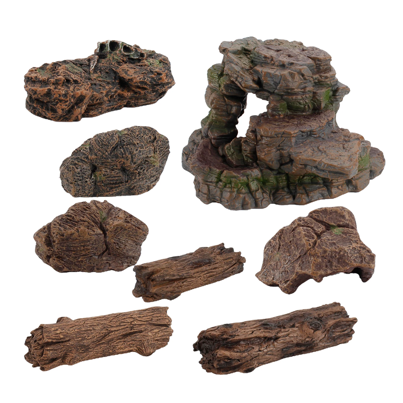 Desk Scene Artificial Stone Fake Faux Rock Model Diorama Scene Sand Table Aquarium Ornament