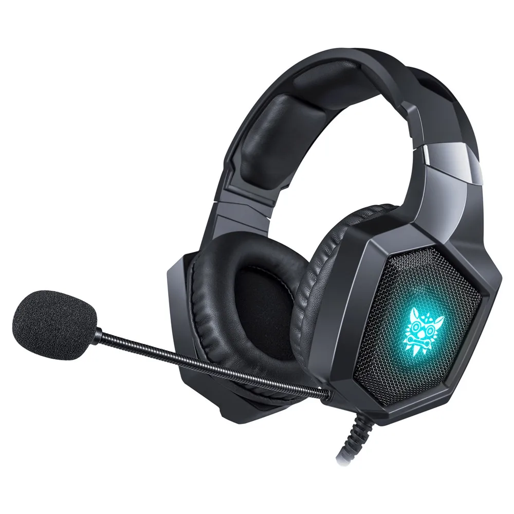 ONIKUMA Gaming Headphones casque Stereo Earphone Headset with Mic LED Breathing Light  for Laptop TabletPS4 GamepadXbox One (7)