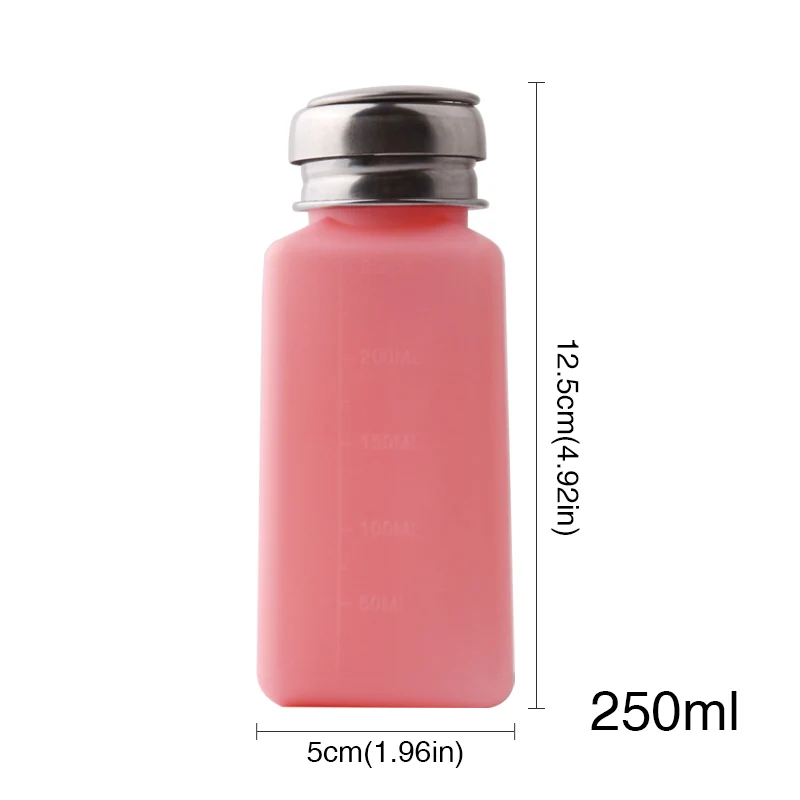 250ml NOQ ацетон чистый лак для ногтей гель для удаления бутылка очиститель УФ-гель для ногтей Пустой дозатор Жидкий УФ гель лак для ногтей - Цвет: 250ml