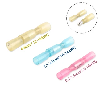 

Female Male Splice Wire Terminal Bullet waterproof Heat Shrink Nylon Copper Butt Terminals Crimp Elelctrical Cable Connector