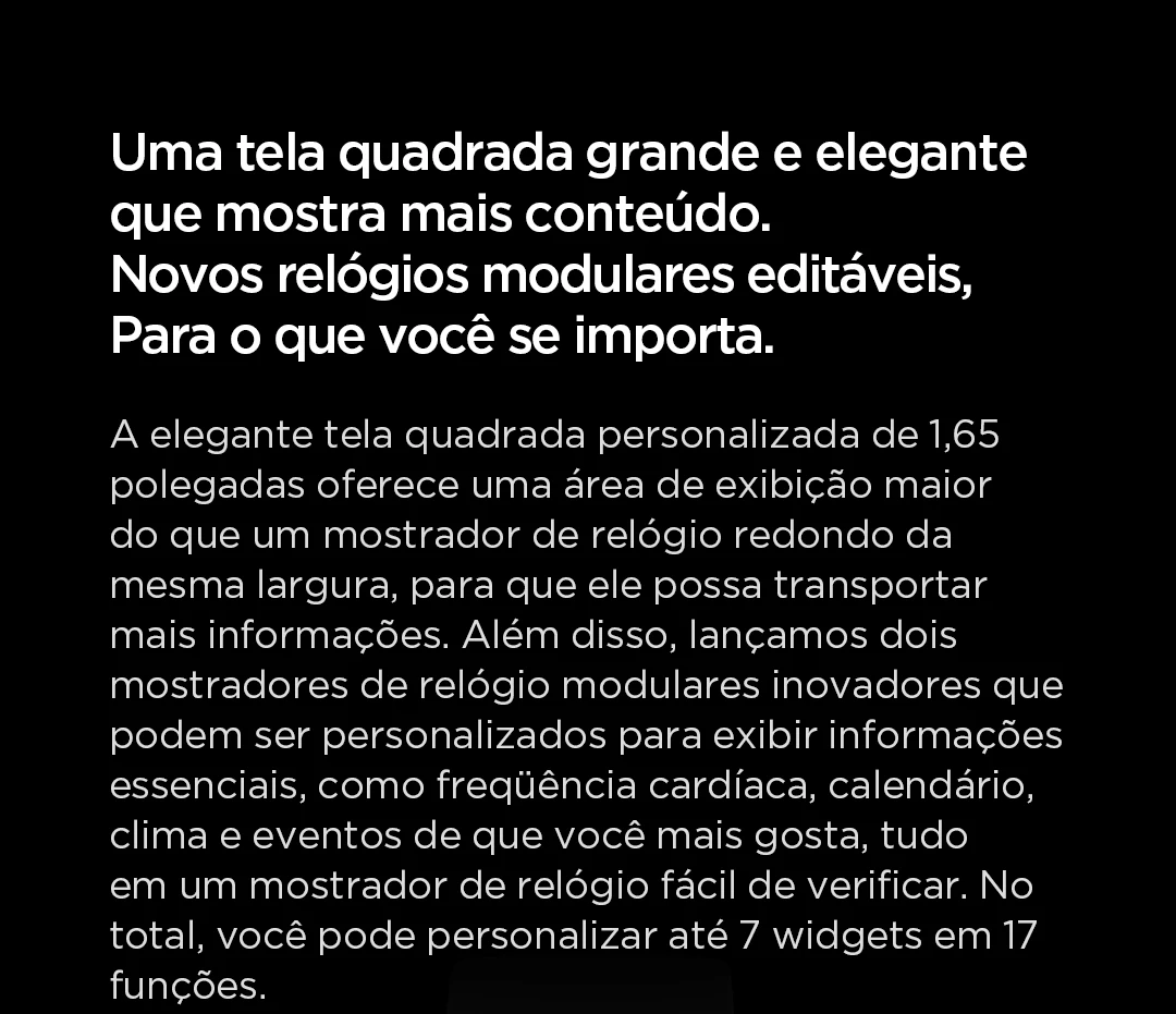 bateria com duração de 14 dias e