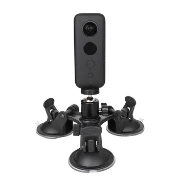 

Car Windshield Suction Cup with 1/4“ Ball Head Holder Mount for Insta360 One X/Yi 4K/Sony FDR x3000 DSLR Camera Accessories Set