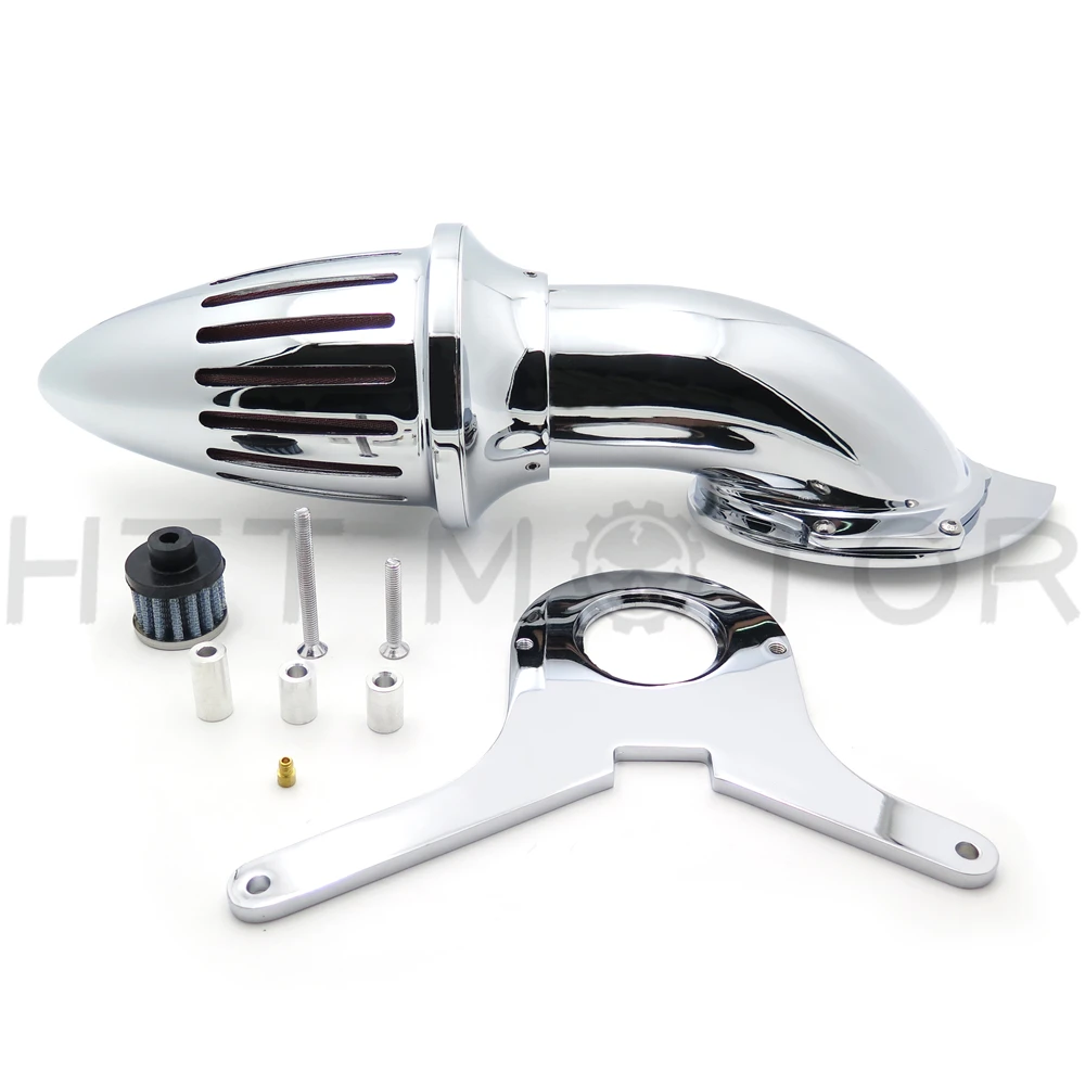 Aftermarket мотоциклетные запчасти Спайк Воздухоочиститель наборы фильтр для Honda Aero 750 Vt750 Впускной 1986-2012 хром черный - Цвет: MT225B-001-CD