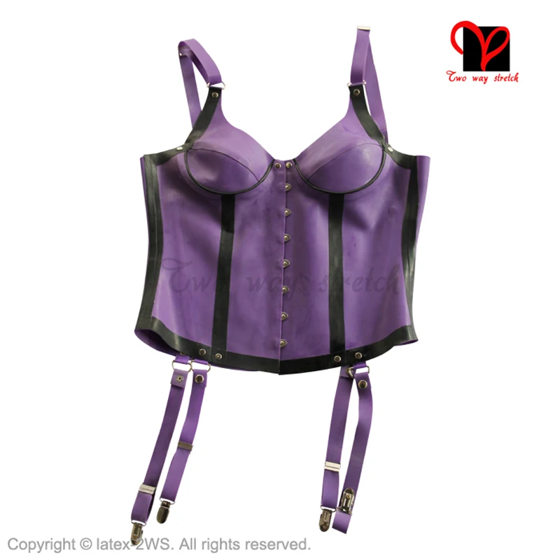 Рисунок 3 - Сексуальные фиолетовые латексные корсеты