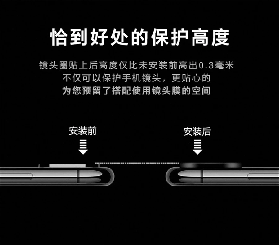 Роскошный металлический алюминиевый объектив камеры для iPhone 11, защитное кольцо для iPhone X XS MAX, Защитная крышка для камеры