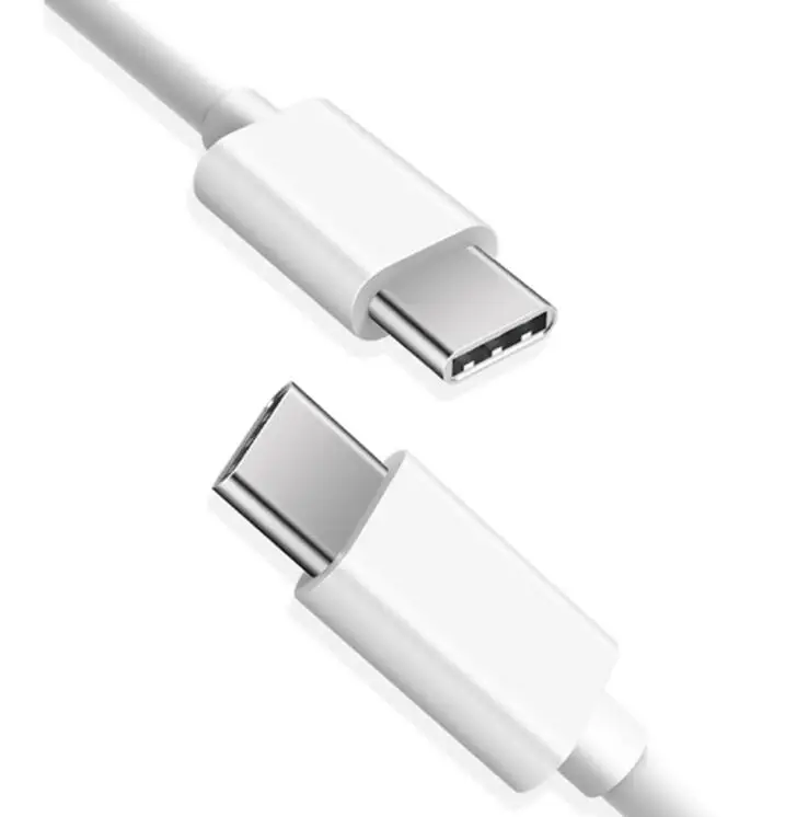 White 2А Двойной type-C кабель быстрого зарядного устройства синхронизации данных сетевой шнур для Macbook/Xiaomi/huawei USB-C кабель папа-папа кабель - Цвет: White