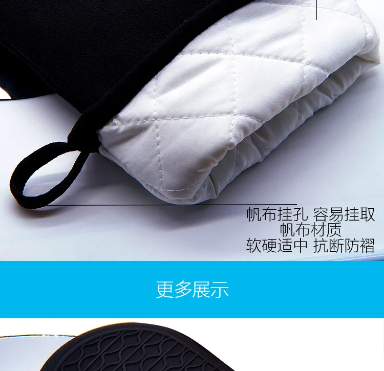 Long Thick Circle Slip-resisting Silicone Gloves Microwave Oven Applicable Heat Resistant Insulated High-temperature Resistant T
