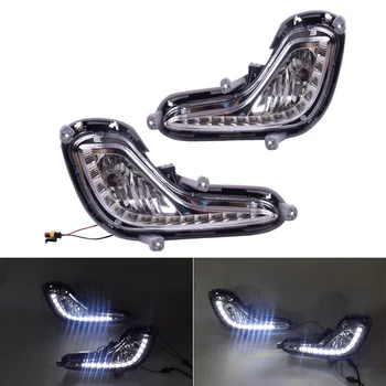 

2Pcs DRL 12V LED Daytime Running Light Turn Signal Day Light Brake Light For Hyundai Accent Solaris Verna 2010 2011 2012 2013