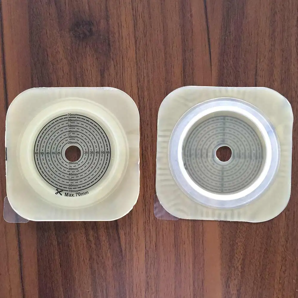 5 Pcs Colostomy Bags Baseplates Max Cut 70mm Hydrocolloid Stoma Care Durable Skin Barriers Two-Pieces Ostomy Bags Plates 3