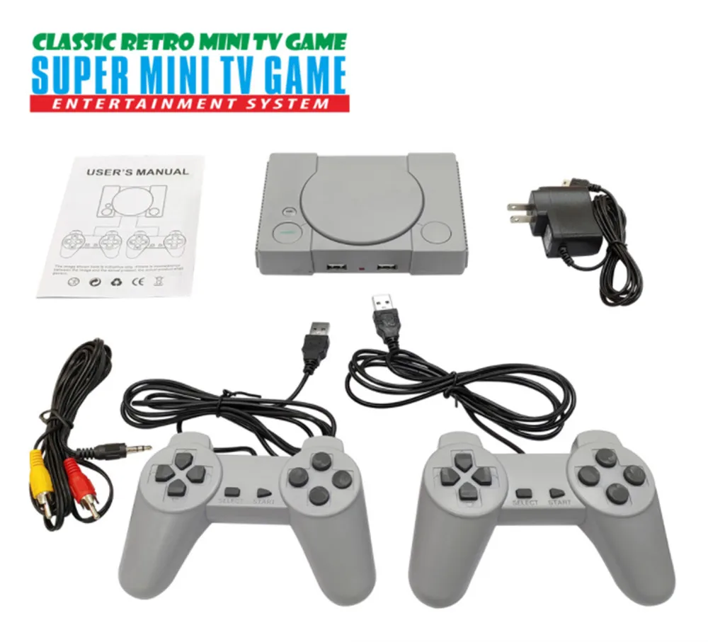 

Mini game console double players 8 bit video game console 620 classic children's games AV Out family TV Games Retro controller