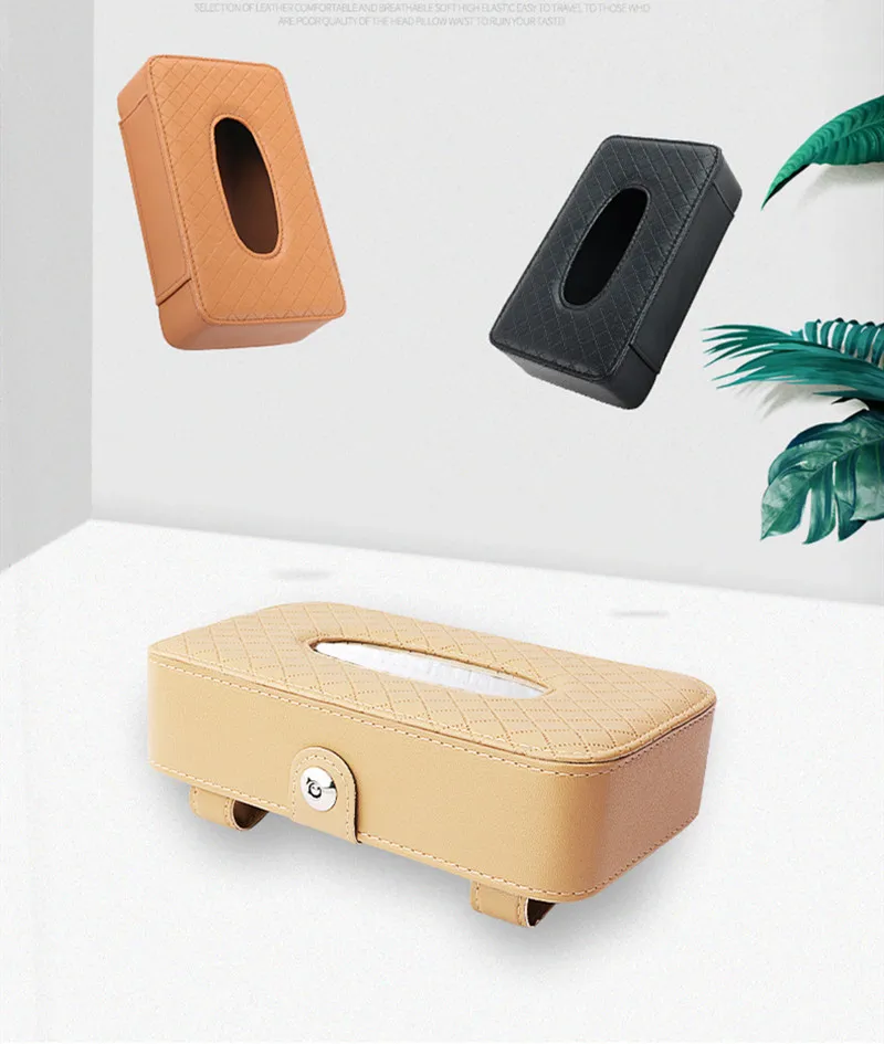 

Car tissue box car tissue pumping car with pumping paper bag creative multifunctional leather sun visor seat back