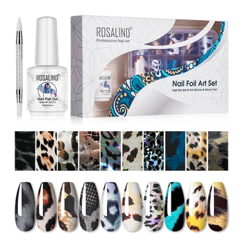 

1 Set Nail Foil Full Wrap Nails Art Polish Transfer DIY Manicure GXMC