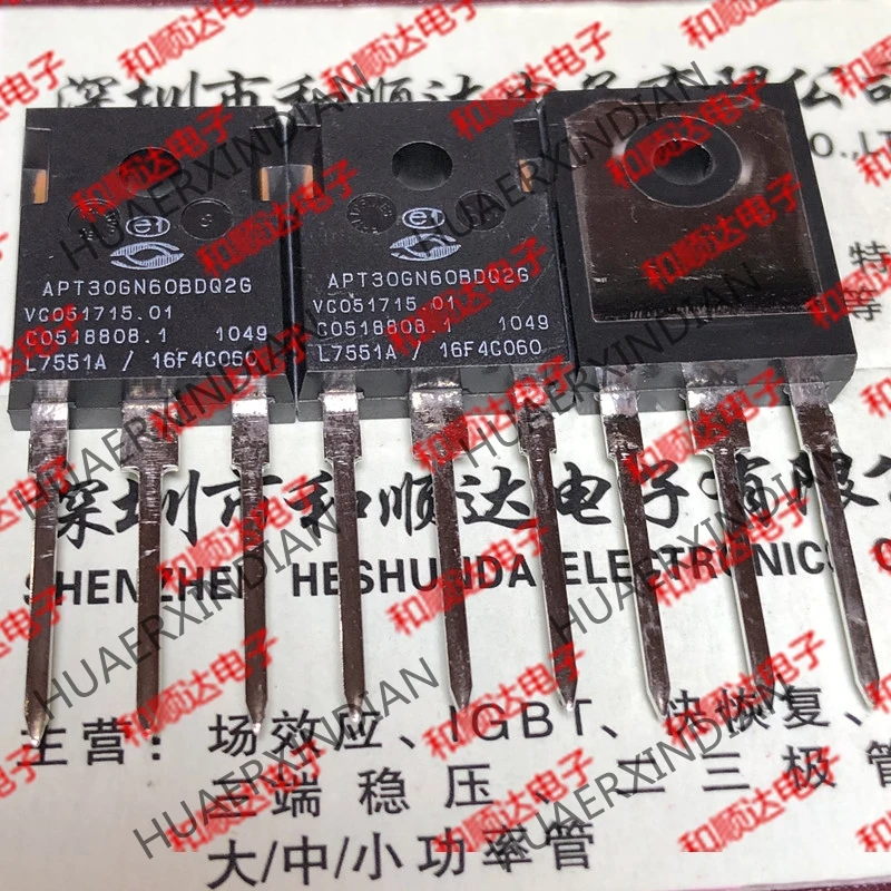 5 шт., новые оригинальные кнопки APT30GN60BDQ2G-247 600V 63A