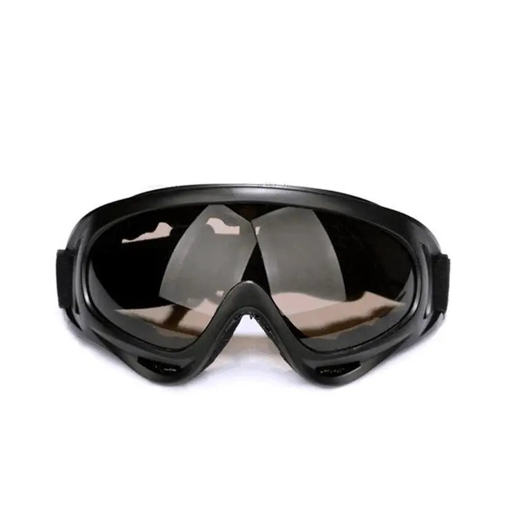 Black tea lens Очки для мотоциклетного шлема, лыжные очки с защитой от ультрафиолета, спортивные очки для сноуборда, катания на лыжах, ветрозащитные пылезащитные очки, солнцезащитные очки - Цвет: Black tea lens