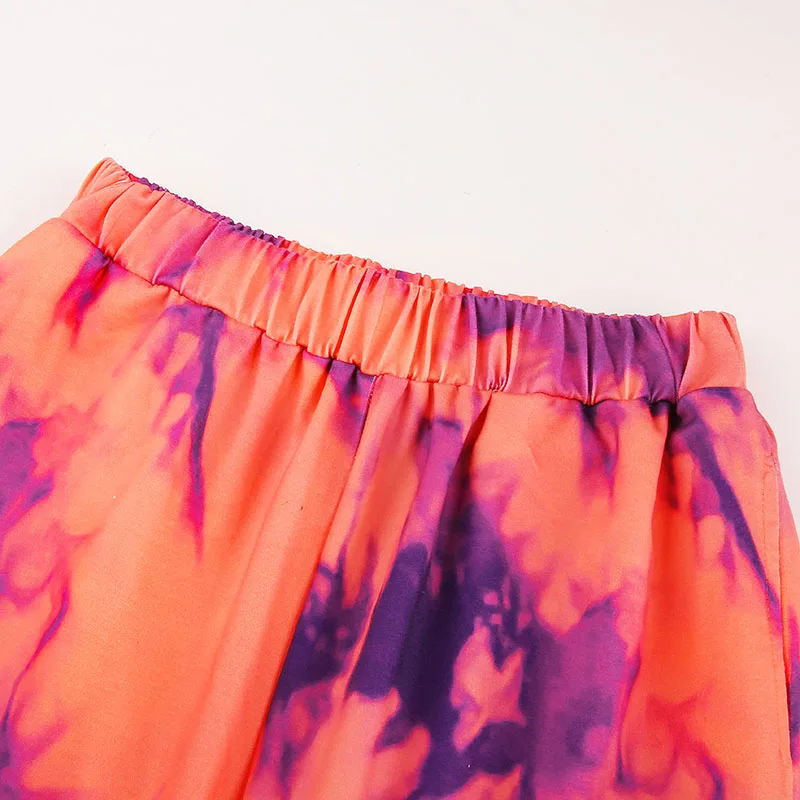 IAMHOTTY штаны с высокой талией и принтом Tie Dye, мешковатые штаны с карманами, спортивные свободные зимние спортивные штаны, модные женские штаны для тренировок