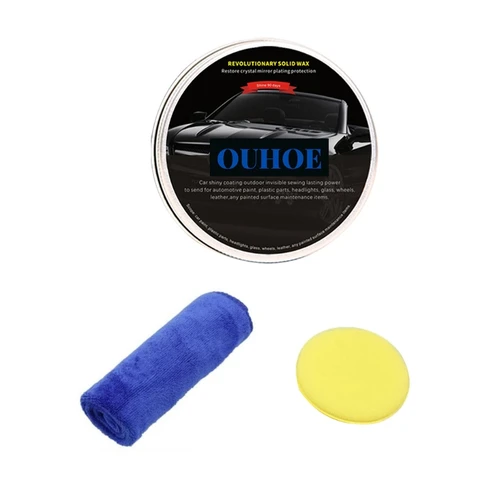 Pc 50g Non-toxic Polishing Plated Crystal Plating Wax Scratch Repair Polishing Wax Car Maintenance Coating Wax