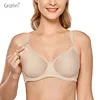 Gratlin Women's Plus Size Underwire Maternity Nursing Bra Full Sling Padded Underwear C-H Cup ► Photo 1/6