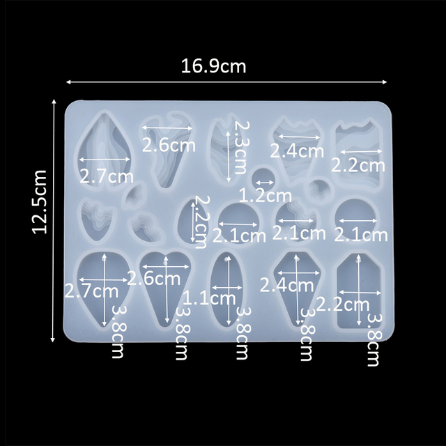 Drop Handmade Silicone Casting Mold For DIY Crystal Epoxy Resin Jewelry Step Field Island Pendant Silicone Mold Supplies