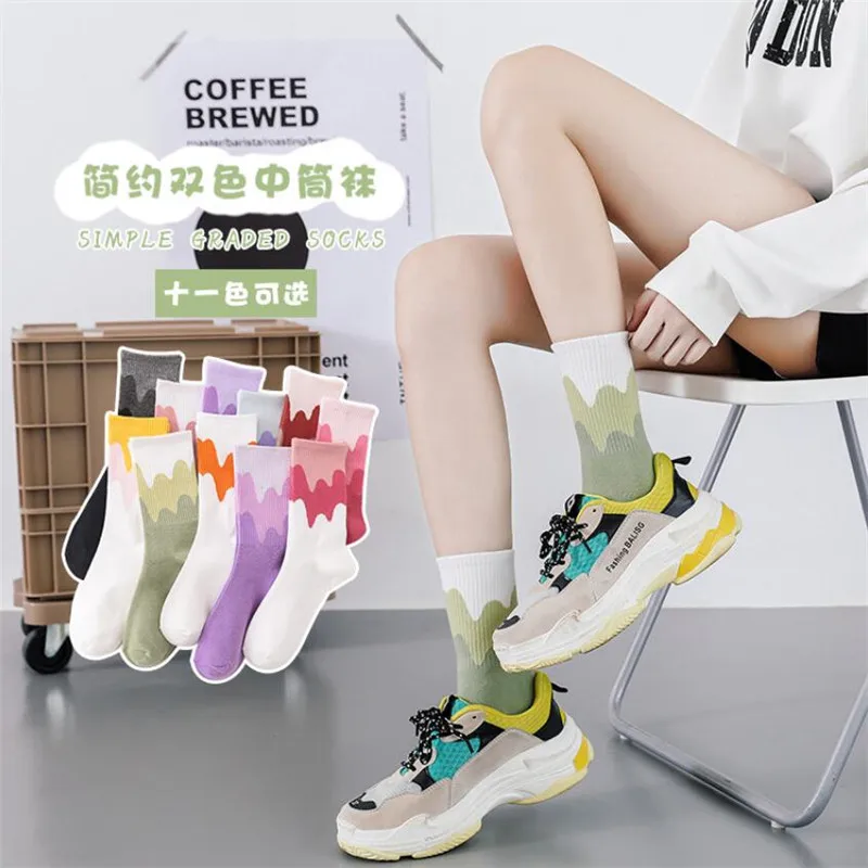 Носки женские хлопковые в стиле «хип-хоп», 5 пар