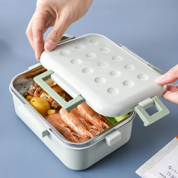 

Portable Stainless Steel bento box japanese style food container storage Breakfast Boxes cute thermal lunch box for kids