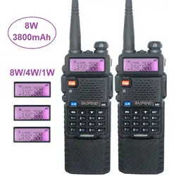 1/2/3 шт Baofeng UV-5R 8 W рация 10 км УКВ 3800 mAh CB любительская радиостанция КВ трансивер Suppor USB Baofeng 5R 10 W UV-82