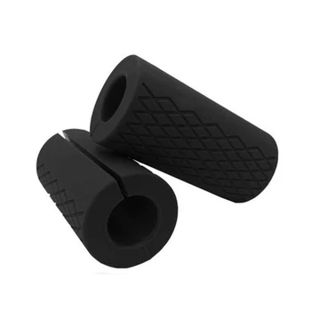 

2PCS Thick Dumbbell Barbell Grips Bar Handle Pull Up Weightlifting Support Anti-Slip Protect Pad for Body Building