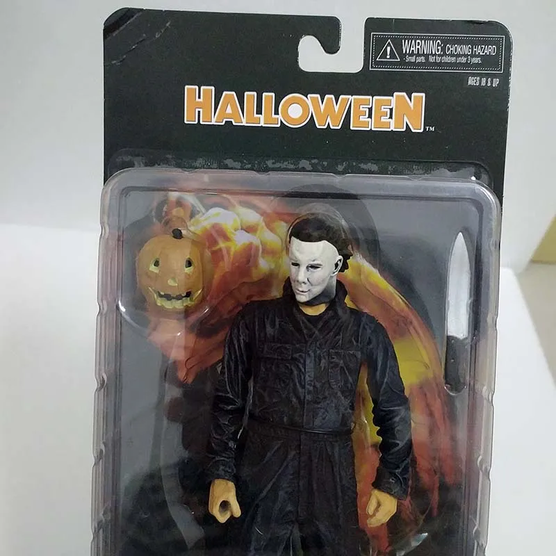 Светодиодный фонарь в виде тыквы Майкла Майерса на Хеллоуин Kotobukiya Horror John Carpenter's Laurie Strode, модель игрушки, куклы
