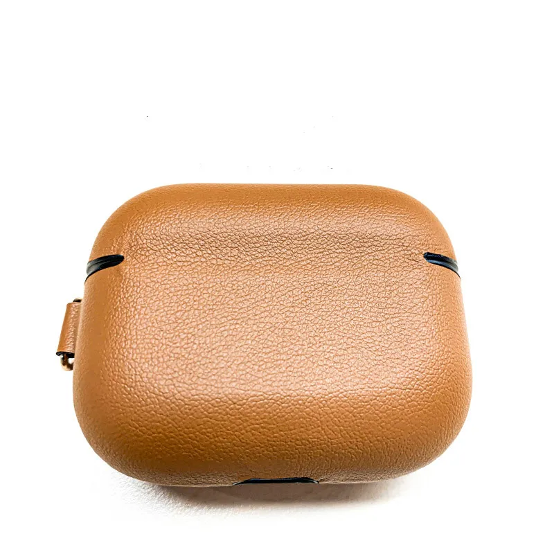 Чехол из натуральной кожи для AirPods Pro противоударный чехол для AirPods 3 коричневый красный синий черный зеленый для Airpods Pro Аксессуары